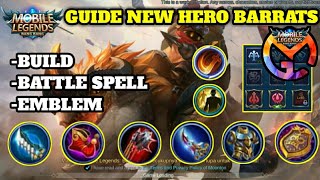 GUIDE TUTORIAL NEW HERO BARATS MLBB!!! BUILD, EMBLEM, BATTLE SPELL - MGL ID screenshot 2