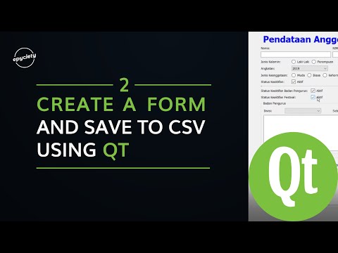 2. Qt Create a Form and Save to CSV | Programming With Mas Roy