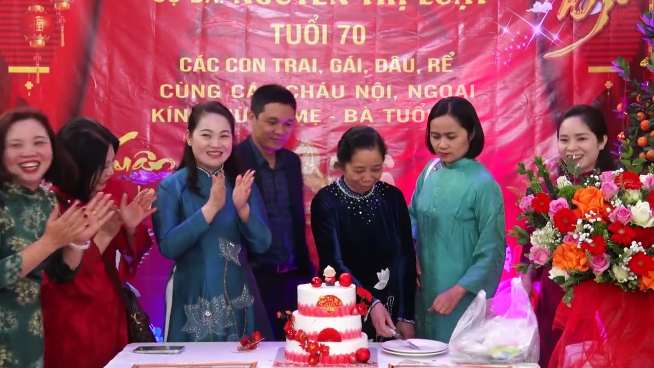 LỄ MỪNG THỌ CỤ NGUYỄN THỊ LUẬT THƯỢNG THỌ TUỔI 70