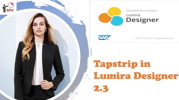 Tapstrip and Script in Lumira Designer 2 3