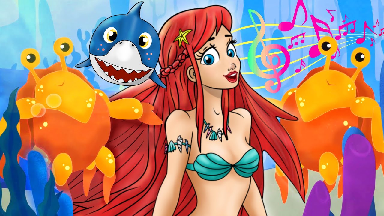 Baby Shark Bebe Requin La Petite Sirene Chanson Pour Enfants En Francais Youtube