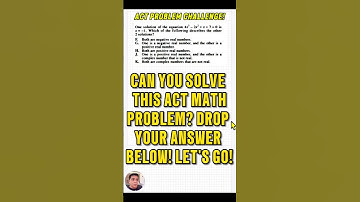 Can you solve this ACT math problem? Let me know  #act #actmath #actprep #acttips #satmath