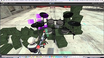 Leap Motion Unity Testing - 3D HUD - Playing Drums - Char Arm Control - Demo Now Available !