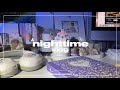 NIGHTTIME VLOG 🌙: my first youtube video + clean my desk with me! 📷💭🎀🖥️