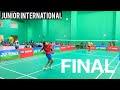 Final womens singles  india junior international badminton series  tanvi sharma vs navya