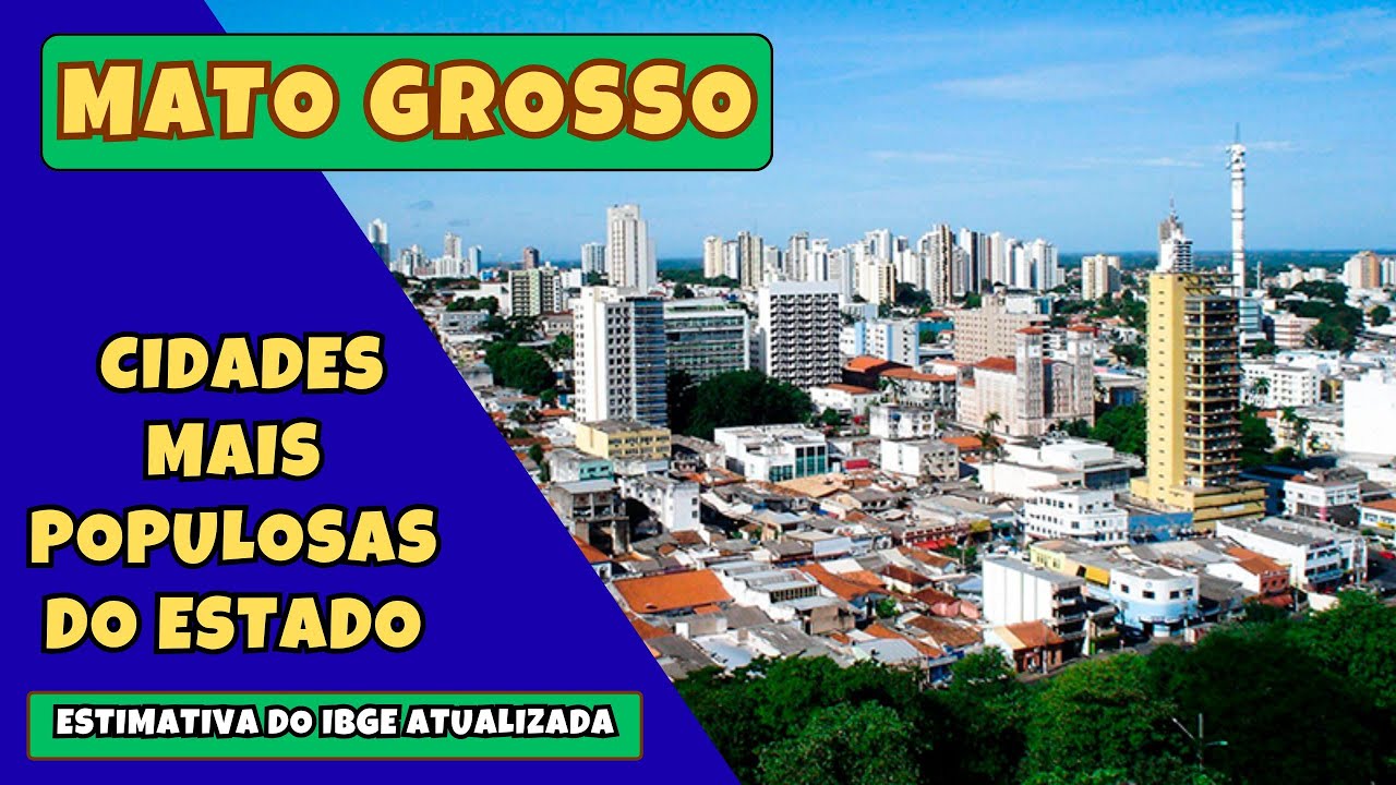 🏙️ As 30 CIDADES MAIS POPULOSAS do MATO GROSSO em 2025 segundo o IBGE 📊 | Ranking Atualizado