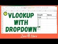 How to use Vlookup with Dropodown - VLOOKUP in excel full explanation