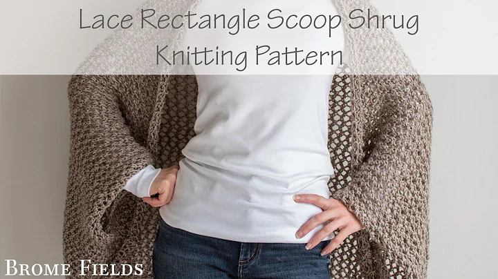 Learn how to knit a stylish rectangle shrug with a free pattern!