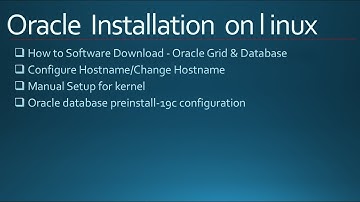 Oracle Software Download | Configure Hostname | Setup for kernel | Db preinstall-19c config [Bangla]