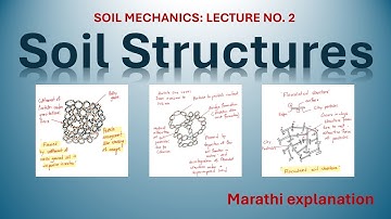 Soil Mechanics Lecture 2: Soil structure in Marathi