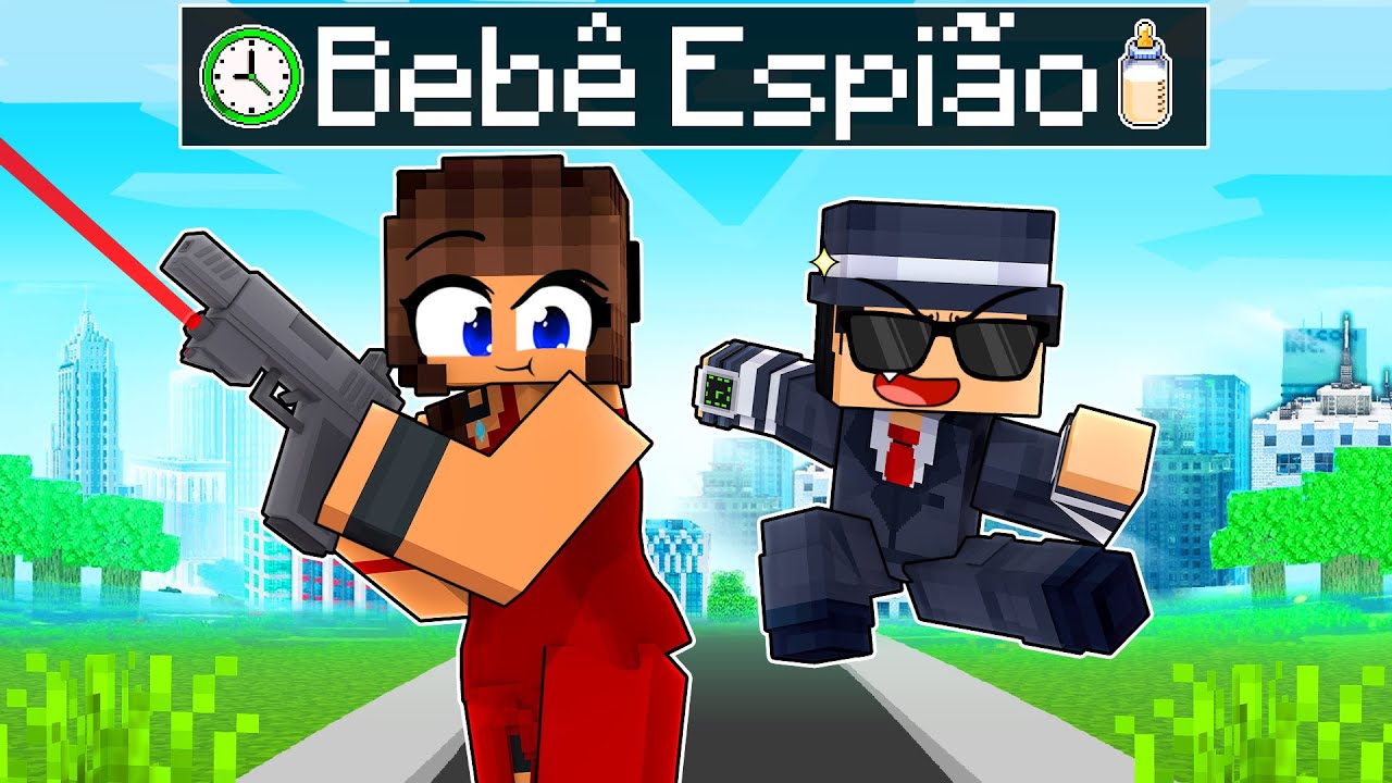 P3DRU é um BEBÊ ESPIÃO no Minecraft por 24 HORAS