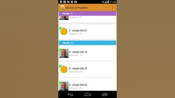 CardsLib + StickyListHeaders