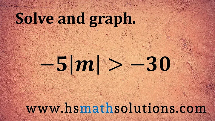 Solving and Graphing Absolute Value Inequalities (Example)
