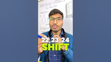 😱22,23,24 SHIFT - Shocking Paper Analysis!!🤯 #jee #motivation