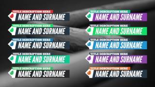 Big Lower Thirds | Apple Motion Templates