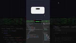 Dynamic Island Hover Effect w/ just CSS! #animation #ui #css #webdesign