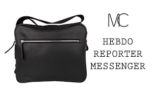 Hermes Hebdo Reporter Messenger Bag Black Evergrain Palladium New • MIGHTYCHIC •