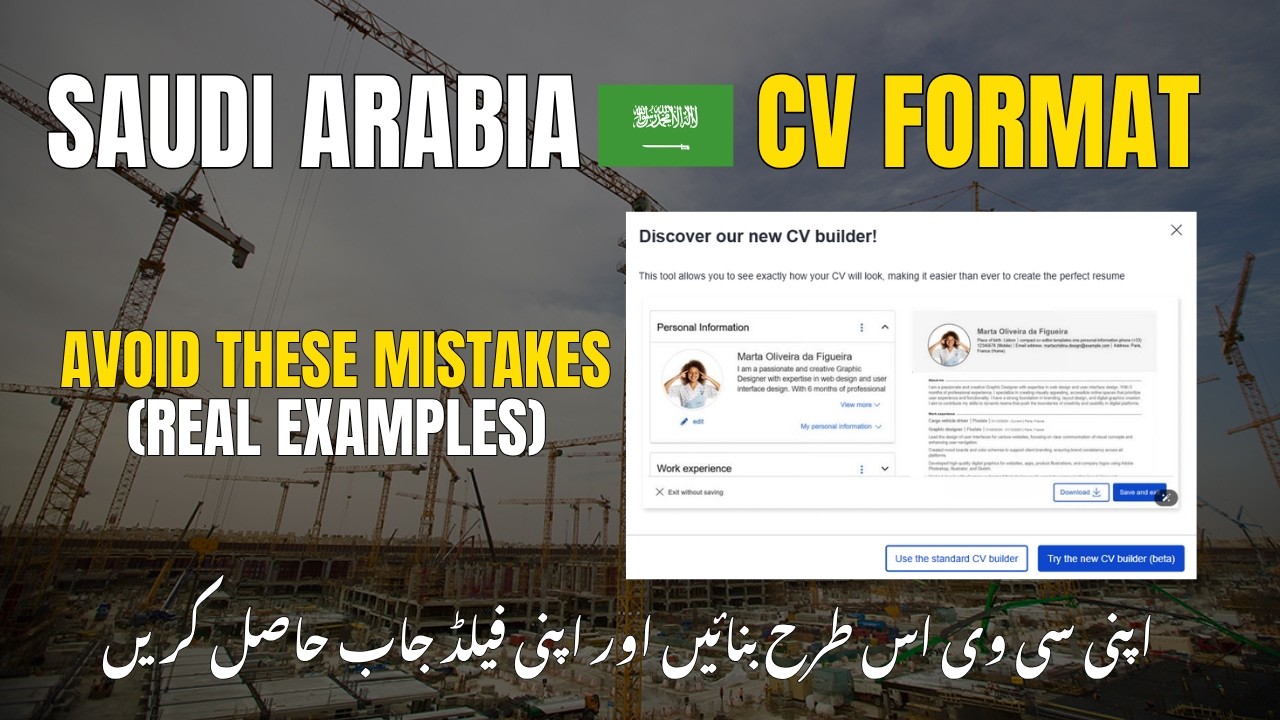 Saudi Cv Pattern Saudi Arabia CV Format 2026 | Avoid These Mistakes to Get a Job Faster ...