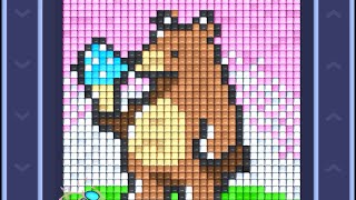 Pixel Flow Level 1664 Hard Solution Walkthrough