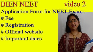 NEET Application form 2021 || Application || Fee||Registration||Official Website || Important Dates