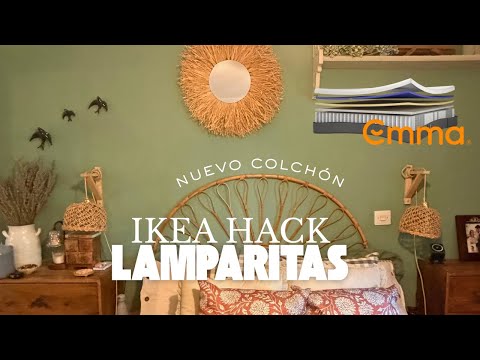 IKEA HACK lámparitas por menos de 4€ y os enseño mi nuevo colchón EMMA | Bricoleta