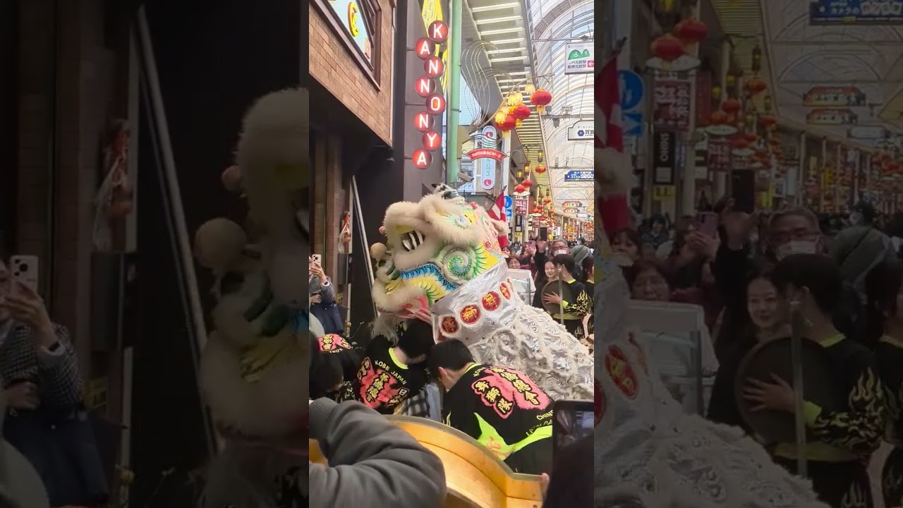 2026 神戸南京町春節祭 龍舞のシーン