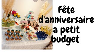 Fête d'anniversaire Avec petit budget