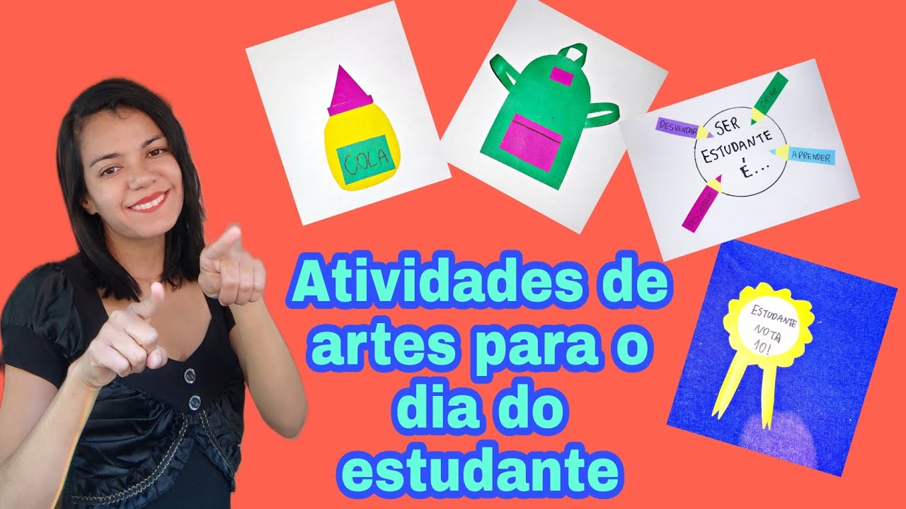 DIA DO ESTUDANTE: Atividades de artes para educação infantil e ensino ...