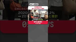 【50年後の日本】総人口8700万人に減少と推計　外国人が人口の1割まで増加　#Shorts