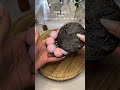 Cutting the floral foam into thin slices was a good choice👍What do you think? #asmr #asmrsounds