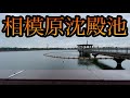 巨大な貯水池「相模原沈殿池」と「路地のある街」と「レトロ自販機」と【神奈川県相模原市】