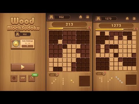 Wood Block Sudoku (by Kidult Lovin) - free offline block puzzle game for Android - gameplay.