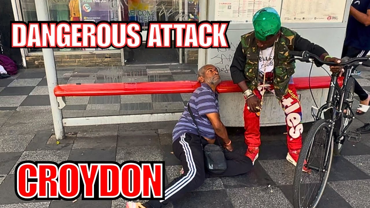 TODAY A MAN NEARLY DIED! DANGEROUS ATTACK IN CROYDON