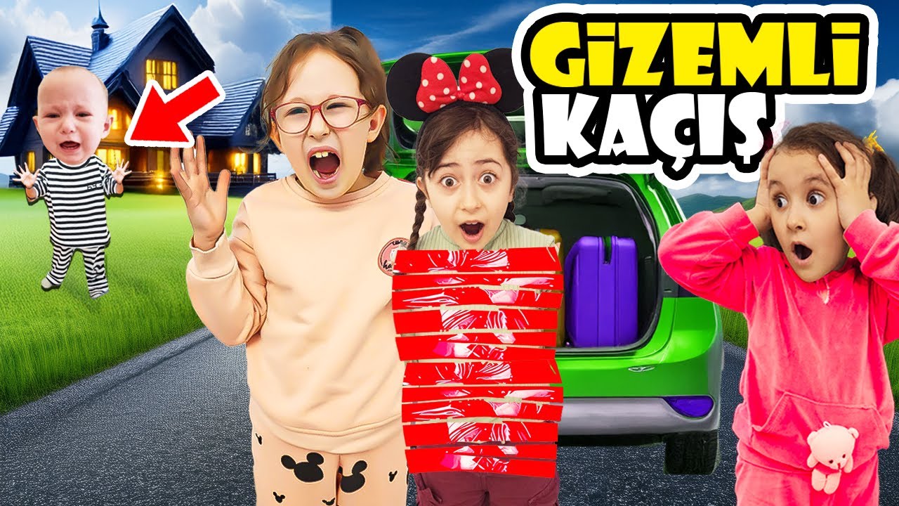 ESMAYI GİZLİCE KAPININ ÖNÜNDEN KAÇIRDIK !! BAHAR BANU ALYA ASEL MİRA !!