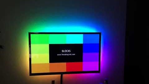 Ambient TV lighting with XBMC Boblight, OpenElec and WS2811/WS2812 LEDs Results
