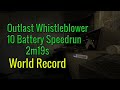 [World Record] Outlast Whistleblower 10 Battery Speedrun 2:19.54