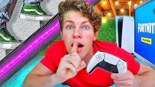 I Built An EPIC Hidden Gaming Room In My New House! (Ben Azelart)