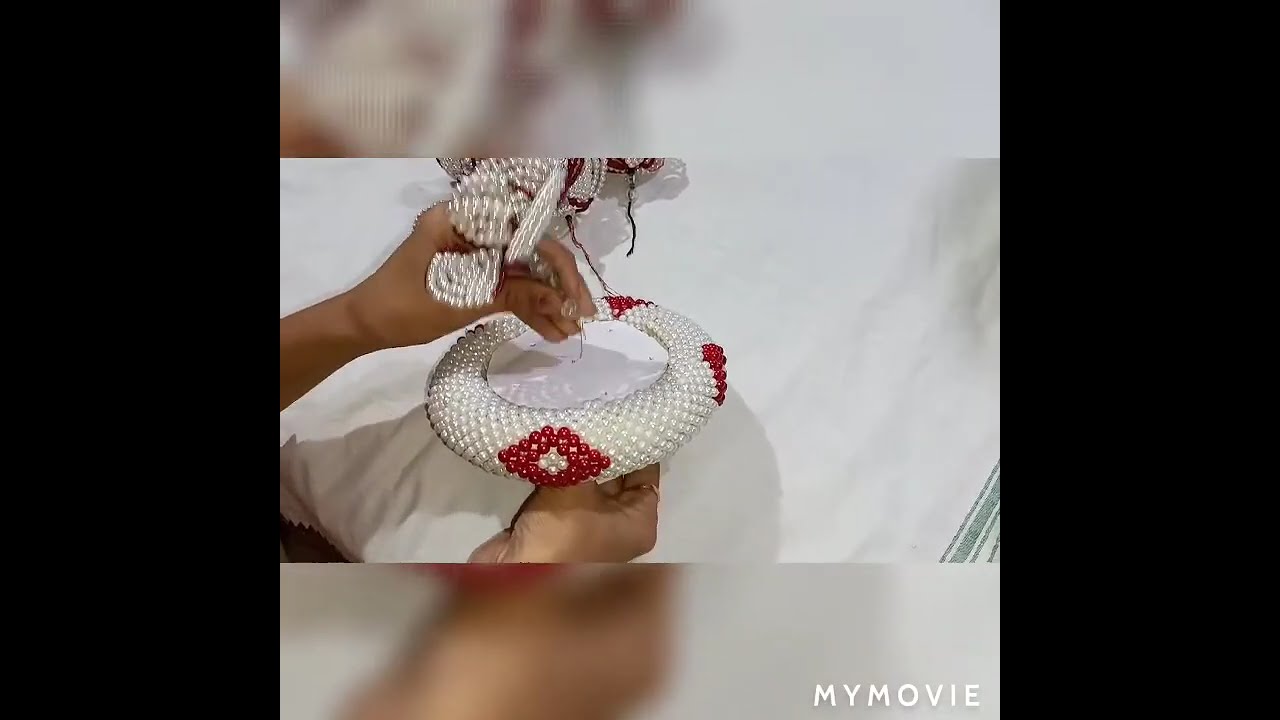 ಆರತಿ ಕಟ್ಟು(part 3)# beads art # ಆರತಿಕಟ್ಟು ಮಾಡುವುದು ಹೇಗೆ #