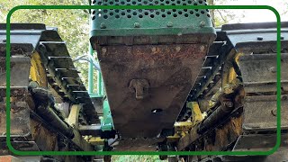 John Deere 420 Crawler/ Front Skid Plate Removal