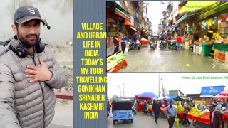 Village and urban life in India 💙 Today's my tour travelling Gonikhan Srinager Kashmir India enjoy💙⭐