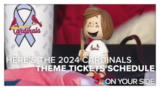 Here's the 2024 Cardinals theme tickets schedule