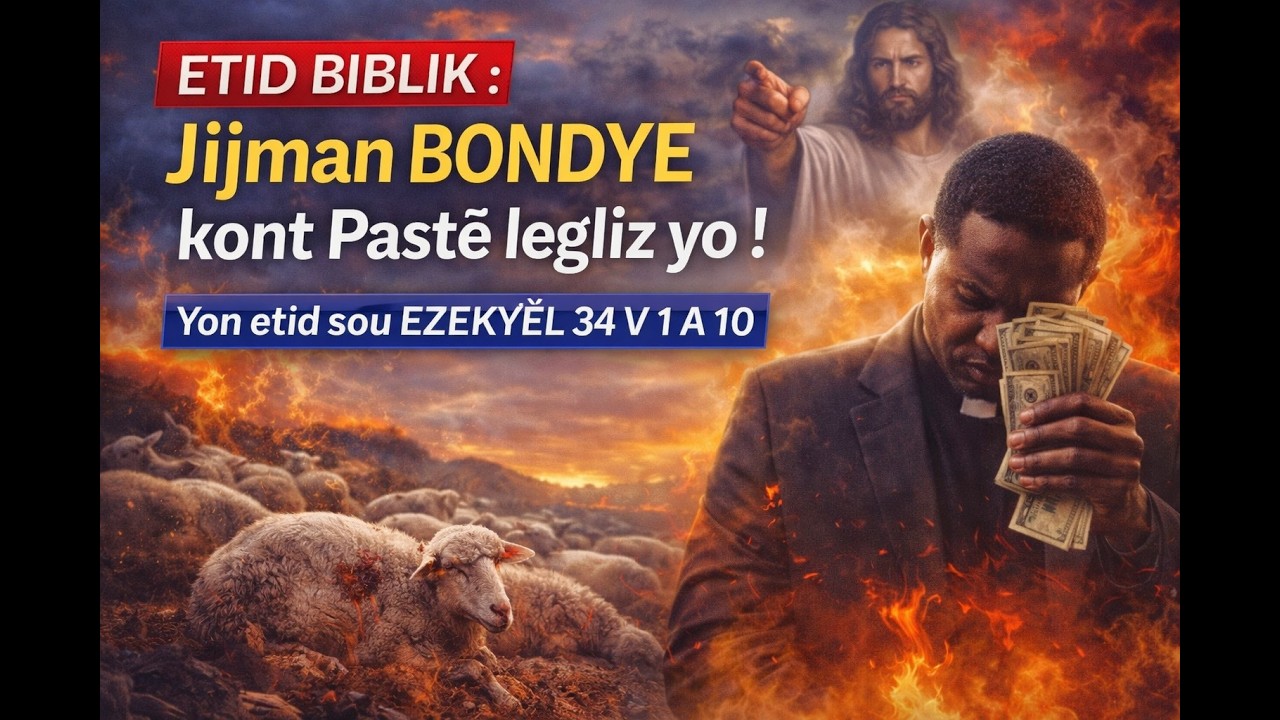 ETID BIBLIK : Jijman BONDYE kont PASTE legliz yo. EZECHIEL 34 V 1-10