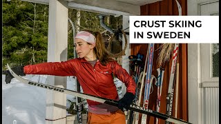 Crust skiing in Sweden