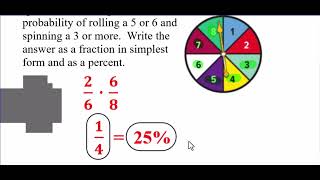 Probability of Compound Events - Multiplying Fractions