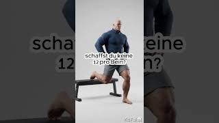 Bulgarian Split Squats – eine super Übung für die Beine! #homeworkout #sports #bodyweighttraining