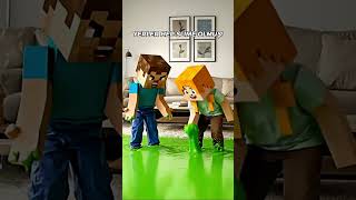 Steve yine evi slime’a çevirdi 😂 #minecraft #trendingshorts