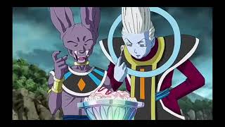 Beerus and Whis fight over strawberry