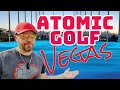 This is the best new attraction in las vegas  atomic golf at the strat vegas atomicgolf strat