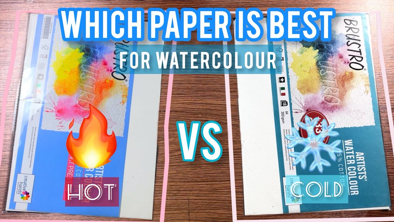 Hot Press vs Cold Press Watercolour Paper Comparison, Watercolour  Demonstration, Loose Watercolo…