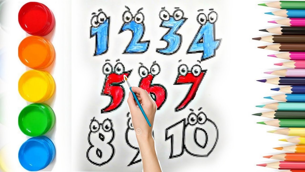 learn read and write counting numbers | Tracing on Dotted counting ...